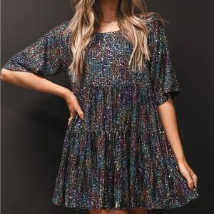 Amazing Lace Sequin Dress